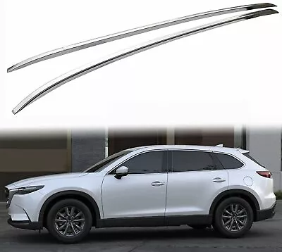 Roof Rack Side Rails For 2016-2023 Mazda CX-9 CX9 Roof Rails Silver Aluminum  • $162.99