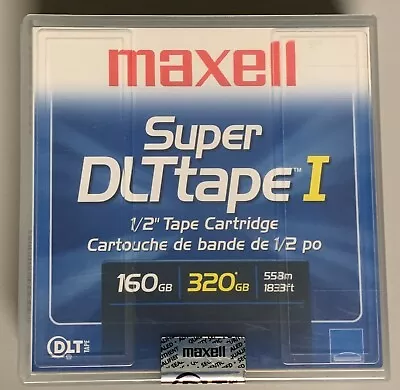 Maxell Super DLT Tape I 1/2  Tape Cartridge 160GB 320GB SDLT NEW • $20