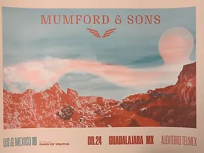 Mumford & Sons - 2019 Poster Guadalajara Mexico Gentlemen Of The Road • $72.45