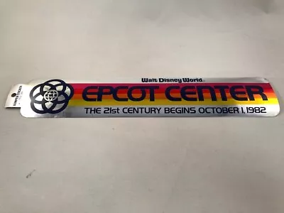 Epcot Center - Vintage Pre-opening Foil Bumper Sticker • $11