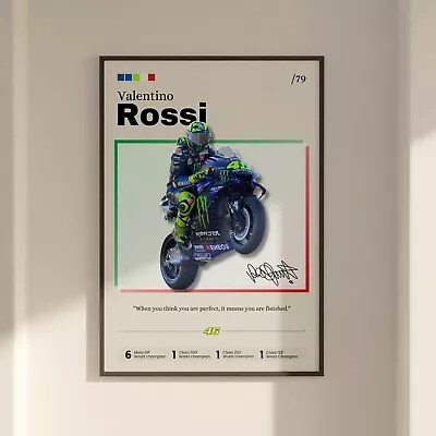 Valentino Rossi Poster Moto GP Print Fan Gift Rossi Moto GP Print Art • $29.90