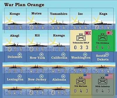 8-8 Fleet Plan/War Plan Orange Variant For War At Sea/VitP • $12