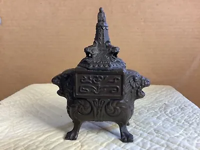 VANTINES Art Deco INCENSE  BURNER  Buddha Dragon Lion Head Claw Feet Ornate • $45