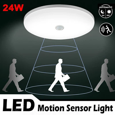 £10.99 • Buy LED Ceiling Light PIR Motion Sensor Light Bathroom Kitchen Living Room Wall Lamp