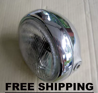 Yamaha Qt50 Yamahopper Mini Bike Moped Headlight & Rim Ring & Chrome Bucket Case • $54.90