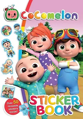 CoComelon Sticker Book Childrens Colouring Reusable Activity Pack Full Colour • £2.95