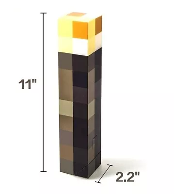 Minecraft Torch Rechargable Portable Lamp Fun Gift Clap Activated! • $19.99