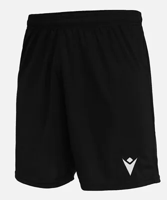 SHORTS FOOTBALL/ SOCCER - MESA HERO -  MACRON (ITALY) MENS SIZES S To XXL BLACK • $25.99