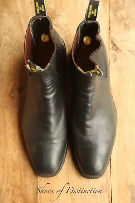 R.M Williams Black Leather Chelsea Boots Men's UK 12 G US 13 EU 46 • £149