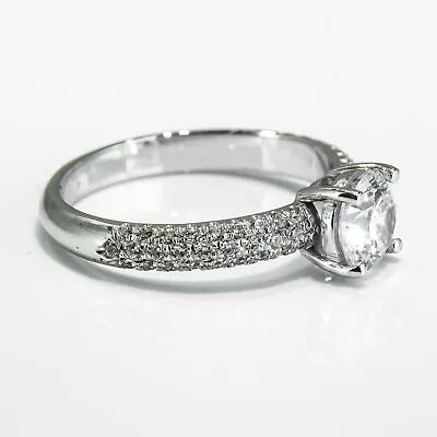 2 1/5 Carat D VS1 New Diamond Engagement Ring Round Cut 14K White Gold • $7307