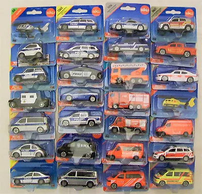 £7.49 • Buy SIKU Blister Carded MINIATURE Vehicles - POLICE, FIRE & AMBULANCE (5 - 8cm Long)