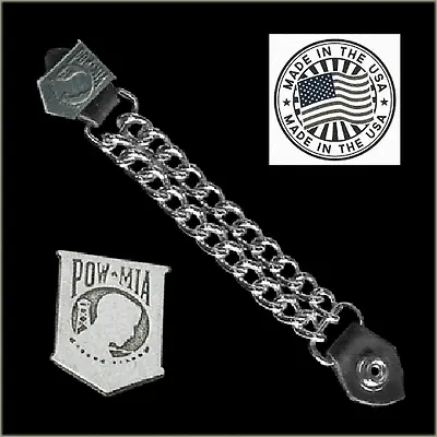 POW MIA VEST EXTENDER USA MADE Military Veteran Leathers Biker Motorcycle Army • $12.92