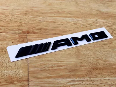 Gloss Black AMG Logo Replacement Decal Badge Sticker For Mercedes-Benz C63 C63S • $17.46