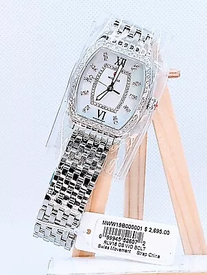 Michele Releve Silver Tone Mother Of Pearl Dial .63 Total Ct Weight Mww19b000001 • $1199