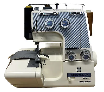 Husqvarna Huskylock 341D Electronic Serger Sewing Machine Box Manual Pedal  • $149.99