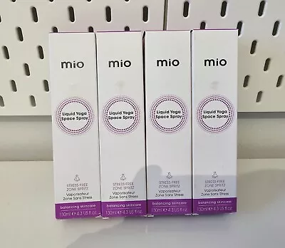 4x Mio Liquid 100% Natural Fragrance Peppermint & Lemon Yoga Space Spray - 130ml • £19.99