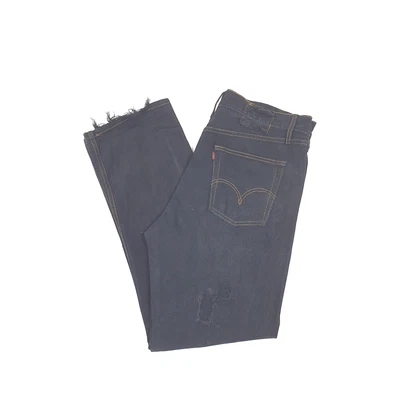 £14.99 • Buy Mens LEVIS 501 Original Fit Black Denim Repair Needed Jeans Trousers W36 L30
