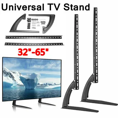Desk Tabletop TV Stand Mount Bracket For 32 37 42 50 55 60 65 Inch Samsung Sony • £13.99