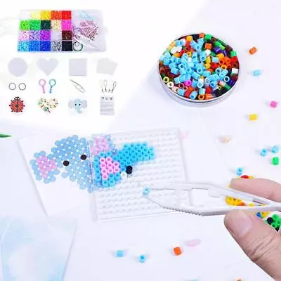 Hama Beads Children Gift With Pegboards Ironing Paper Toy Handmade Craft • $27.28