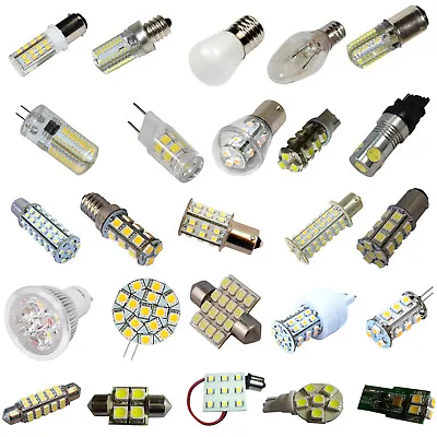 HQRP LED Light Bulbs Ba15d BA15s BAY15d E12 E14 E17 G4 G8 G9 T10 T20 T25 Base • $7.45