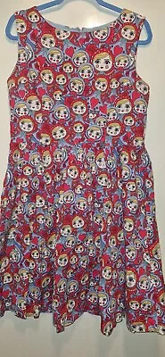 Rare Russian Dolls Lindy Bop Audrey Dress Size 16  Pockets Flared Skater Vgc • $30.83