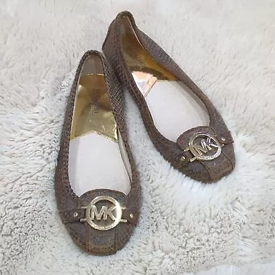 Michael Kors Fulton Flat Faux Snake Skin Flats Size 7.5 • $20