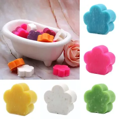 Pack Of 10 Small Flower Shaped Guest Soaps - 25g Each Bar - Travel Hotel B&B • £10.20