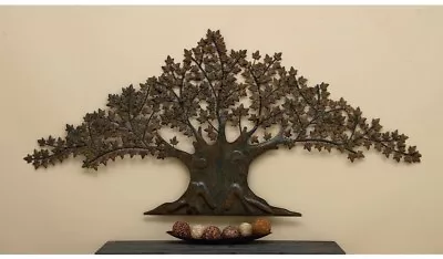 Large Oversized Tree Of Life W/Laser-Cut Leaves Wall Art Sculpture 3-D Metal I/O • $407.60