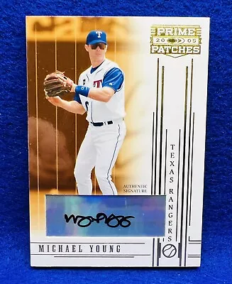 2005 Donruss Prime Patches Signature Auto Michael Young #78 • $16.99