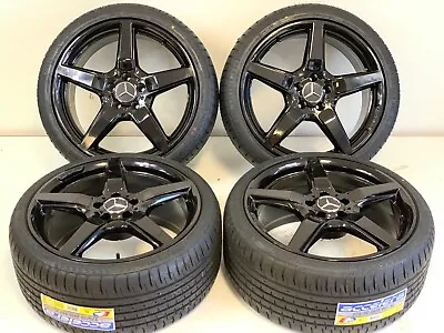 19  Factory Set 4 Mercedes Cls550 C S Clas04-18 Oem Staggered Wheels Rims Black  • $2729.92