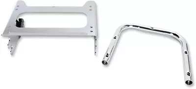 DS Chrome Tour Box Luggage Rack Docking Mount Kit Harley Ultra Classic 97-06 • $244.95