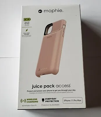 NEW Mophie Juice Pack Access Battery Case IPhone 11 Pro Max 6.5  - BLUSH PINK • $11.25