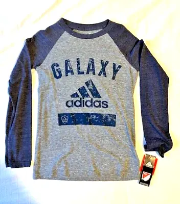 Unisex Adidas MLS LA Galaxy Long Sleeved T-shirt Size 8 New With Tags • £4.99
