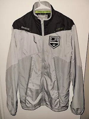  LA Kings Reebok Kinetic Fit Center Ice Collection Team Zip Jacket - US Size SM • $24.99