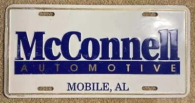 McConnell Automotive Vintage Booster License Plate Mobile Alabama Dealership • £29.18