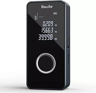 Bauihr Laser Measure Device 40m Mini Portable Digital Measure Rechargeable • £26.99