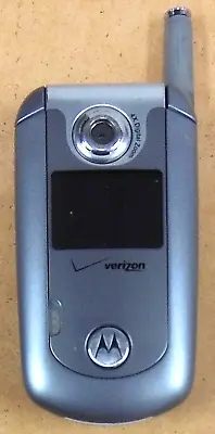 Motorola E Series E815 - Silver & Gray ( Verizon ) Rare Flip Phone - Great Shape • $22.09