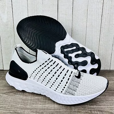 Nike React Phantom Run Flyknit 2 White Black Oreo CJ0277-100 Men's Size 7-14 • $84.90