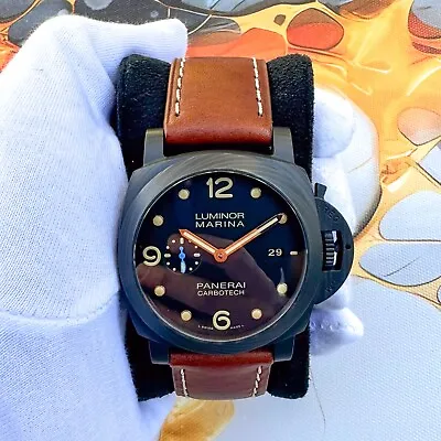 Panerai Luminor Marina Pam00661 661 Carbotech 44mm Automatic 1950 2 Straps B&P • $7295