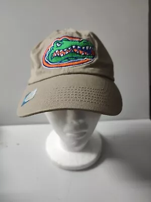 Florida Gators Hat Adjustable Strap Back Baseball Cap Beige 6 Panel One Size Tan • $8.95