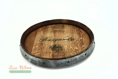 Wine Barrel Lazy Susan Handmade Burgundy • $169