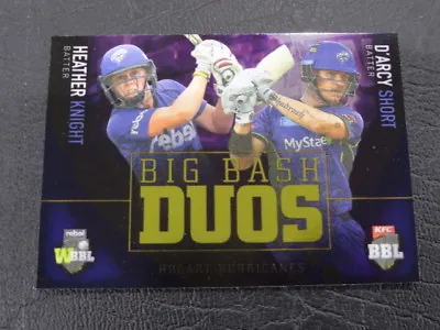2018 Tap N Play Bbl Big Bash Duos Card No.bbd-03 Heather Knight & D'arcy Short • $8