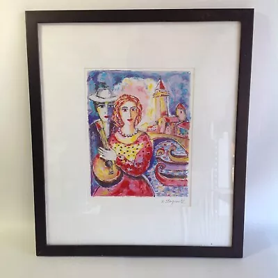 Vtg Zamy Steynovitz Beauty And Beau 7.25x9  Lithograph Signed With COA • $13.45