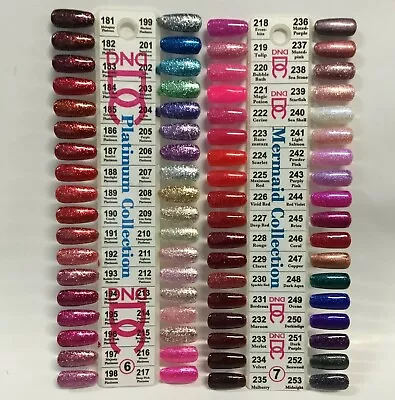 DND  Mermaid Glitter & Platinum Gel PICK YOUR COLOR .6oz LED/UV DND Gel Polish • $10.95