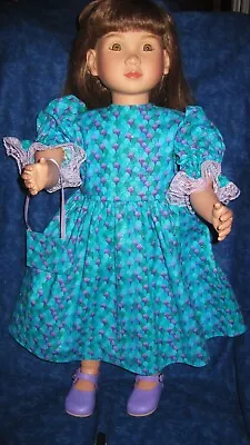 Purple And Teal Dress Purple Lace Trim Glitter & Purse-Fits 23  My Twinn Doll • $15.99