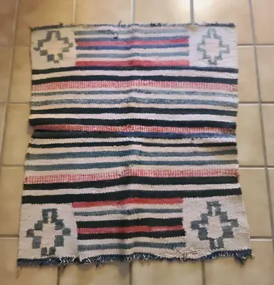 Vintage Native American Navajo Rug Textile 27 X 30 • $49.95