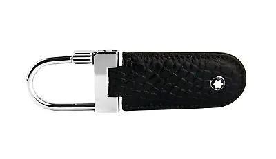 Montblanc MeisterstÜck Brown Alligator Embossed Leather Key Ring 107687 Italy • $145