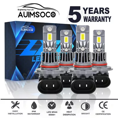 LED Headlight 4x Bulbs Kit White For Volvo 850 960 Wagon/Sedan 4-Door 1994-1997 • $69.99