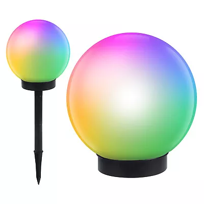 LED Garden Solar Light Ball Colour Changing Globe Sphere Stake Walkway Garden UK • £19.17