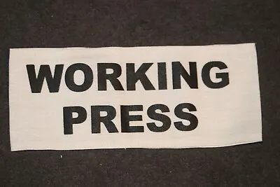 Ww2 Type British Working Press Printed Cloth Armband Correspondent • £10